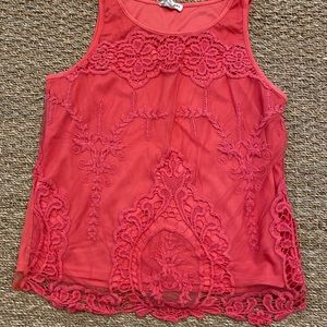 Lace Front Tank Top